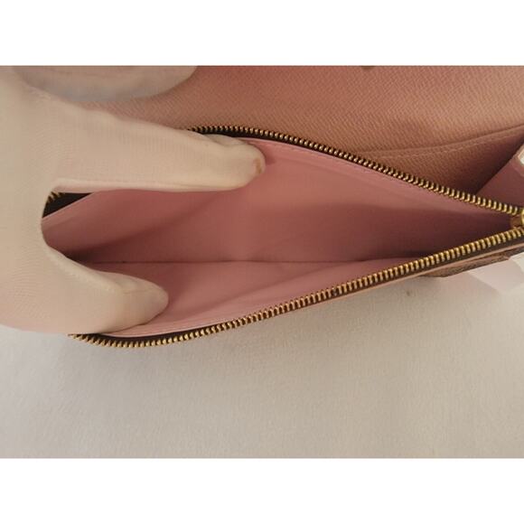 Louis Vuitton Portefueille Caissa Wallet DE Rose Ballerine interior w/box & dust - Picture 9 of 10
